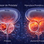 Comparação entre câncer e hiperplasia prostatica