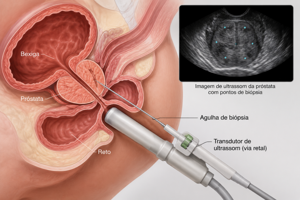 realizacao biopsia de prostata